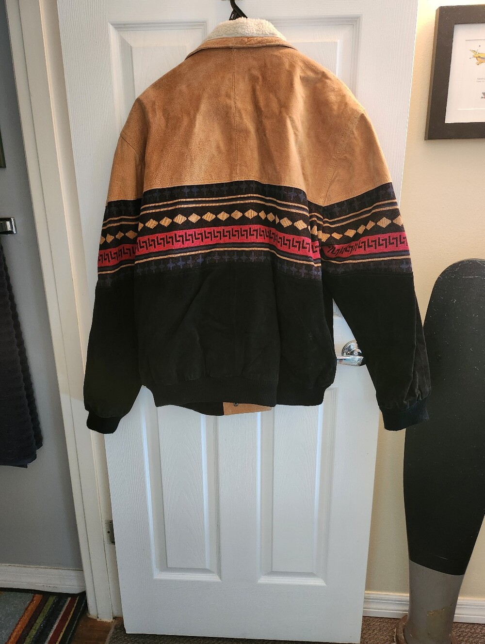 Men's Suede Two Tone Suede Jacket